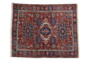3.5x4.5 Vintage Karaja Square Rug