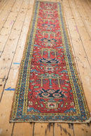 2x9 Vintage Heriz Rug Runner
