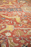 RESERVED 11.5x16.5 Antique Heriz Carpet
