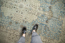 9x12.5 Vintage Distressed Tabriz Carpet