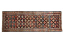 3x8.5 Antique Fragment Kurdish Malayer Rug Runner