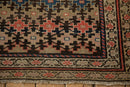 3x8.5 Antique Fragment Kurdish Malayer Rug Runner