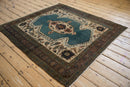 5x5 Vintage Bakshaish Square Rug