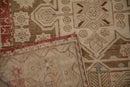 4x9.5 Antique Distressed Caucasian Rug Runner