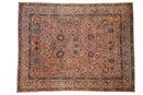 9x11.5 Antique Tea Washed Kerman Carpet