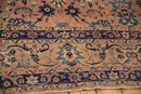 9x11.5 Antique Tea Washed Kerman Carpet