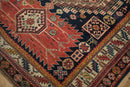 4.5x9 Antique Caucasian Rug Runner
