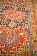 3.5x11 Antique Heriz Rug Runner