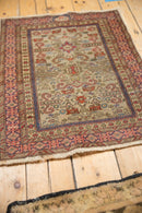 2x2.5 Vintage Shirvan Square Rug Mat