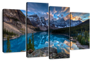 Moraine Lake Sunset Wall Art