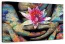 Lotus Flower In Hand Wall Art