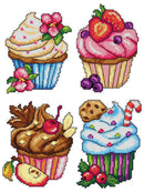 "Cupcakes" 105CS Counted Cross-Stitch Kit