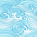 Voguish Curly Waves Wallpaper Fashionable
