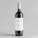 Cursive Initial Wedding Wine Label