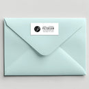 Cursive Monogram Address Label