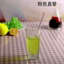 Amber Glass Drinking Straw
