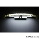 Curved chrome amber crystal bathroom wall sconce light