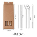Curved clear glass straws kitchen reusable eco friendly decorbites glass