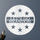 Custom Metal Wall Art - Personalized Patriotic Sign