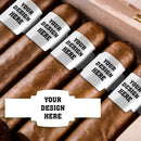 Interlocking "Buckle" Style Cigar Bands - Upload Your Logo