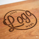 Custom Engraved Corner Logo Cutting Board – Bulk Corporate Client Gift