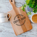 Custom Engraved Logo Handle Cutting Board – Bulk Corporate Client Gift