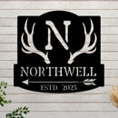Ranch Sign With Antlers