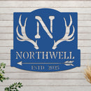 Ranch Sign With Antlers