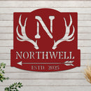Ranch Sign With Antlers