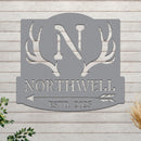 Ranch Sign With Antlers