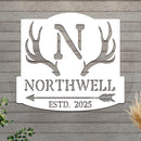 Ranch Sign With Antlers