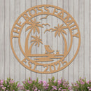 Custom Island Vacation Sign w Year