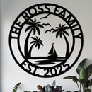 Custom Island Vacation Sign w Year v2