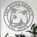 Custom Island Vacation Sign w Year v2