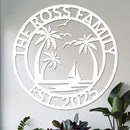 Custom Island Vacation Sign w Year v2