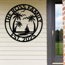 Custom Island Vacation Sign w Year v2
