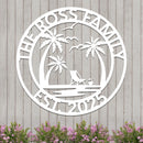Custom Island Vacation Sign w Year