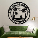 Custom Island Welcome Sign w Established Year