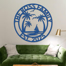 Custom Island Welcome Sign w Established Year