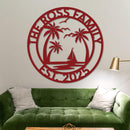 Custom Island Welcome Sign w Established Year
