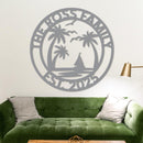 Custom Island Welcome Sign w Established Year