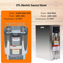 Custom 6-Person Luxury Canadian Red Cedar Outdoor Steam Sauna With Heater And Stones [Made-To-Order] (SAK78615)