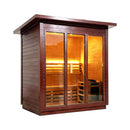 Custom 6-Person Luxury Canadian Red Cedar Outdoor Steam Sauna With Heater And Stones [Made-To-Order] (SAK78615)