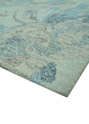 Custom Made Beige And Brown Traditional Floral Pattern Hand Tufted Wool Area Rug
