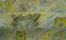 Custom Made Beige And Gray Traditional Hand Knotted wool area rug