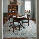 Custom made Beige, Gray and Charcoal Hand Knotted  Traditional Heriz Wool Rug