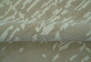 Custom Made Beige Modern Contemporary Hand Knotted Wool Area Rug