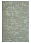 Custom Made Beige Modern Contemporary Hand Knotted Wool Area Rug