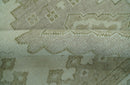 Custom Made Beige Traditional Turkish Design Hand knotted Wool Area Rug