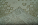 Custom Made Beige Traditional Turkish Design Hand knotted Wool Area Rug